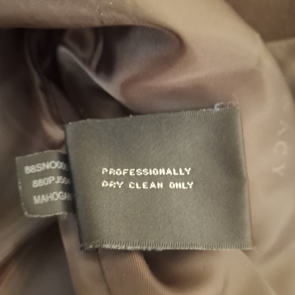 Elegant Chocolate Brown  Womans Coat 8P - Picture 10 of 15